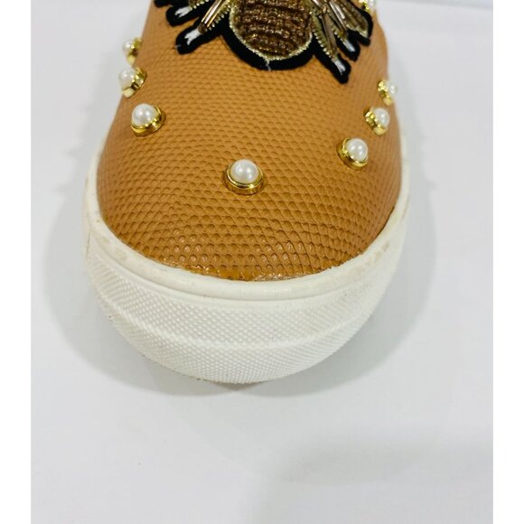 Olivia Miller Genesee Bee Embellished Sneakers Pearl Stone size 11 - Picture 6 of 10